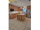 Spacious kitchen with stainless steel appliances and a center island at 2215 Hontoon Rd., Deland, FL 32720