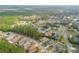 An aerial shot highlights a residential area with diverse homes and green spaces, nestled in a serene environment at 27 Foxhunter Flt, Ormond Beach, FL 32174