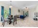 Dining area with modern decor, tile floors, and natural light at 5509 Florence Harbor Dr, Orlando, FL 32829