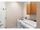 Convenient laundry room with modern washer and dryer at 5509 Florence Harbor Dr, Orlando, FL 32829