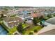 Aerial view of the home featuring a private pool and a spacious backyard at 8515 Morehouse Dr, Orlando, FL 32836