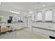 Elegant bathroom with double sink vanity, a glass enclosed shower and a soaking tub at 8515 Morehouse Dr, Orlando, FL 32836
