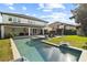 Resort-style pool with a hot tub, surrounding patio, and lush backyard offers a relaxing oasis at 8515 Morehouse Dr, Orlando, FL 32836