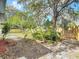 Spacious backyard with mature trees and wooden fence, providing privacy at 1382 Wright St, Daytona Beach, FL 32117