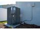 Close up of a well-maintained air conditioning unit outside the home at 64 Citrine Loop, Kissimmee, FL 34758