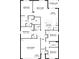 Detailed floor plan showcasing the layout of a modern home, including bedrooms, bathrooms, and living spaces at 6910 Se 111Th Pl, Belleview, FL 34420