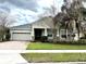 Beautiful facade of a well-maintained home, showing garage, nice lawn and an inviting entrance at 8744 Currituck Sound Ln, Orlando, FL 32829