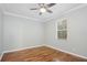 Bedroom with a ceiling fan and a large window at 981 Galway Blvd, Apopka, FL 32703