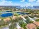 A birds eye view of the community, including Lake Butler, and surrounding neighborhoods at 11327 Ledgement Ln, Windermere, FL 34786