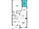 Layout of the first floor featuring the gathering room and the kitchen at 12471 Shipwatch St, Orlando, FL 32832