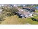 Aerial view of fenced in back patio and lawn at 13101 Summerton Dr, Orlando, FL 32824