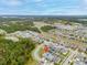 Expansive aerial view of a residential community with lush greenery, ponds, and well-maintained homes under a partly cloudy sky at 2117 Trani Ter, St Cloud, FL 34771