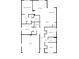 Detailed floor plan showcases the layout of bedrooms, bathrooms, kitchen, living areas, and garage at 3871 Brant Pl, Leesburg, FL 34748