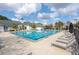 Gorgeous community pool with lap lanes and ample seating for residents' relaxation at 4268 Ethan Ln, Orlando, FL 32814