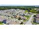 Panoramic aerial view of a modern residential community with green spaces, showcasing the layout and neighborhood charm at 756 Kindred Ln, Auburndale, FL 33823