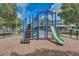 Community playground featuring modern play structures and a safe, cushioned ground surface at 2604 Hollow Ln, Leesburg, FL 34748