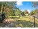 Enclosed backyard with a chain link fence, offering a secure and private outdoor space at 33 Sunset Dr, Debary, FL 32713