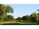 Scenic golf course fairway surrounded by mature trees under a clear blue sky offering golfers a serene backdrop at 3315 Newbliss Cir, Ormond Beach, FL 32174