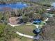 Aerial view showcasing community parks and playgrounds with mature trees, sidewalks, and green spaces at 382 Frances Ave, Casselberry, FL 32707