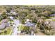 An aerial view depicts homes within a community with lush landscaping and mature trees surrounding them at 690 Shady Ct, Altamonte Springs, FL 32701