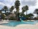 A fun water slide welcomes you to cool off at the community pool and clubhouse at 890 Spinnaker Way, Kissimmee, FL 34746