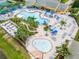 Aerial view of the resort-style pool area with ample seating, pool, perfect for Gathering fun at 8900 Candy Palm Rd, Kissimmee, FL 34747