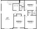 Upstairs floor plan featuring bedrooms and loft at 9280 Sea Pine Ave, Orlando, FL 32832