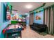 The game room provides a fun-filled area for entertainment with arcade games, a sofa, and bright Nintendo themed decor at 1507 Carey Palm Cir, Kissimmee, FL 34747