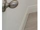 Close up of a brushed metal door knob at 16893 Sw 17Th Ter, Ocala, FL 34473