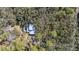 Overhead view of a home with a screened pool, surrounded by a dense canopy of trees for ultimate seclusion at 1797 Whispering Forest Trl, Chuluota, FL 32766