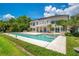 Spacious backyard with pool, patio, and manicured lawn, ideal for outdoor living at 2504 Gatlin Ave, Orlando, FL 32806