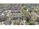 Expansive aerial shot of a townhouse community surrounded by mature trees and lush landscaping at 615 Richland Ct # 61, Altamonte Springs, FL 32714