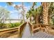 This home has a scenic walkway from a wooden deck which offers water views at 2106 Northlake Dr # 2106, Sanford, FL 32773