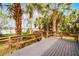 This home has a scenic walkway from a wooden deck which offers water views at 2106 Northlake Dr # 2106, Sanford, FL 32773