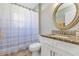 Bathroom featuring a vanity with granite countertop, and a shower and tub combination at 515 Mickleton Loop, Ocoee, FL 34761