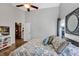 Bright bedroom with vaulted ceiling and doorway leading to other areas of the house at 515 Mickleton Loop, Ocoee, FL 34761