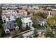 Aerial view of the property, showcasing the surrounding neighborhood and lush greenery at 229 Alexander Pl, Winter Park, FL 32789
