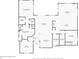 Detailed floor plan showcasing layout of living room, kitchen, bedrooms, and bathrooms at 25221 Quail Croft Pl, Leesburg, FL 34748