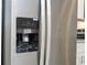 Close-up of a stainless steel refrigerator, showcasing its features and modern design at 2765 Sw 140Th Pl, Ocala, FL 34473