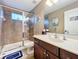 Bathroom featuring shower, vanity with sink, nautical decor at 2805 Ponkan Meadow Dr, Apopka, FL 32712