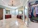 A large main bath featuring dual vanities, walk in closet, soaking tub, and a separate shower at 2805 Ponkan Meadow Dr, Apopka, FL 32712