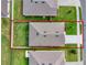 Aerial view of the property highlighting the house and fenced-in backyard at 432 Tallow Wood Cir, Debary, FL 32713