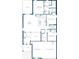 Floor plan features a great room, patio, kitchen, three bedrooms, two baths, two-car garage and workshop at 6634 Lullaby Way, Mascotte, FL 34753