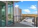 Balcony with glass railing providing a nice view at 101 S Eola Dr # 1001, Orlando, FL 32801