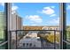 Balcony overlooks city, offering a private outdoor retreat and stunning views at 101 S Eola Dr # 1001, Orlando, FL 32801