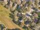 Rooftop aerial view showcasing residential homes in a quiet suburban neighborhood at 1121 Magnolia Blossom Ct, Apopka, FL 32712