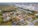 Aerial view of a residential neighborhood, with views of a nearby lake and commercial area at 1201 City Park Ave, Orlando, FL 32808