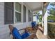 Relaxing front porch with comfortable rocking chairs and a view of the surrounding neighborhood at 149 E Muriel St, Orlando, FL 32806
