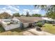 Aerial view of the home and fenced-in backyard featuring a pool at 1503 Wisconsin Ave, St Cloud, FL 34769