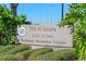 The City of Apopka Fields of Fame Northwest Recreation Complex sign surrounded by greenery and foliage at 1546 Park Leah Cir, Apopka, FL 32712